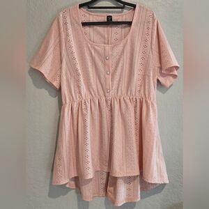 Shein Eyelet Top - 2X